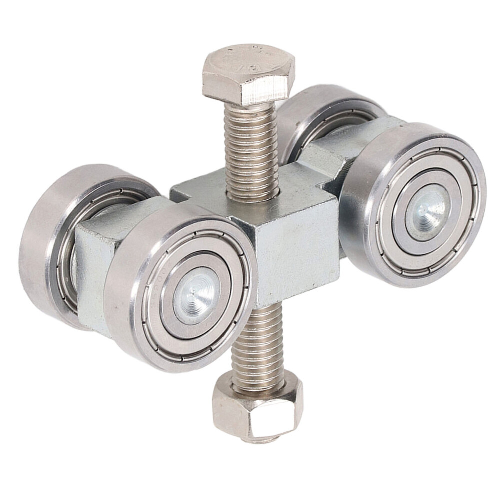 Stainless Steel 4 Wheel Pulley Assembly Deep Groove Ball Bearing For Trolley 7891389352322
