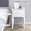 Homcom Mesita de Noche Blanco 40 x 35 x 60 cm 5