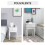 Homcom Mesita de Noche Blanco 40 x 35 x 60 cm 6