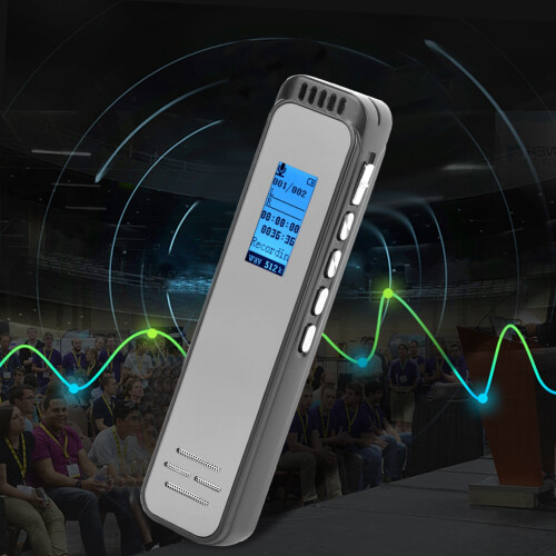 HD Voice Recorder for Language Learning, Variable Speed Playback Recorder with A-B Repeat, Intelligent Noise Reduction, Multi-functional Mini Voice 1