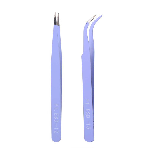 The Ultimate Precision Kit, Ergonomic Design Tweezers For Eyelash Extensions Anti Static 1