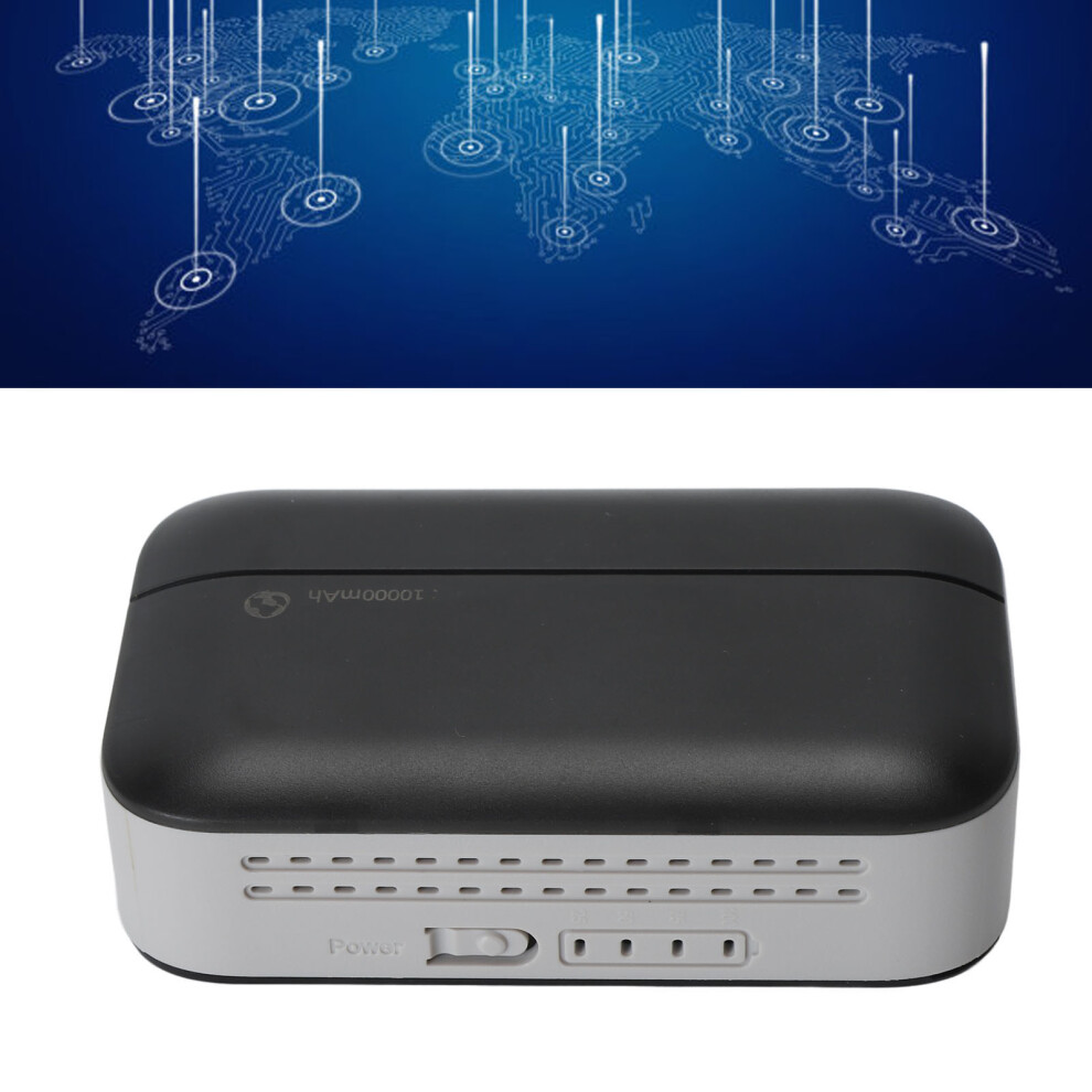 4G Lte Portable Router 10000Mah Power Bank Wifi Hotspot For 10 Usersblack 5061387454126