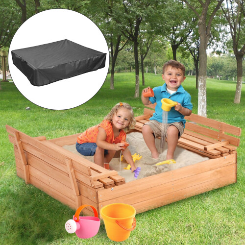 Waterproof Oxford Sandbox Cover with Drawstring 1