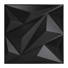 30x30cm Art3D-seinäpaneeli DIY-kodinsisustus kattolaattojen taustatarra, musta