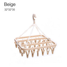 Xoxingysm Home Textile Storage Plastic Foldable Clip Space Saving Indoor Socks Drying Rack