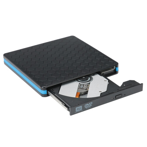 Slim & Compact External Dvd Drive: True Usb3.0for Rapid Data Transfer, Separate Power Supply for Enhanced Stability 2