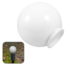 Abat-jour rond de rechange en acrylique blanc Topbathy pour lampe d'extérieur