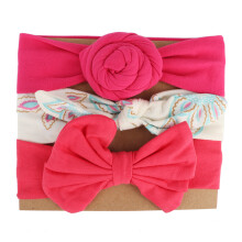 Perfect For Baby Shower And Photography Stylish Handmade Hairbands With Skin Friendly Material Bright Color Stretchy Head Wraps For Newborns And