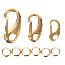 6Pièces Clips Dorés DIY Pour Collier Médaille Harnais Animaux