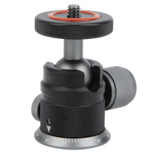 Suport cu cap sferic pentru trepied din aluminiu, rotativ la 360 de grade, fotografie panoramică, reglabil pe orizontală și verticală,