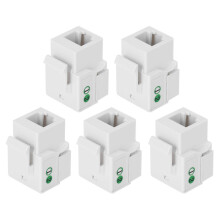 Supports T568A and T568B Wiring Standards Backwards Compatible with Cat5Easy Snap In Installation Meets Category6Performance RJ45Keystone Coupler
