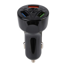 Hordozható autós telefontöltő gyors töltési képességekkel LED kijelző túlmelegedés elleni védelemmel QC3.0USB C port univerzális