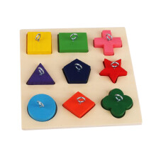 Farberkennungs-Lernspielzeug, Montessori-inspiriertes Holzpuzzle mit glatten, abgerundeten Kanten, Lernspielzeug zur Förderung der Fähigkeiten für