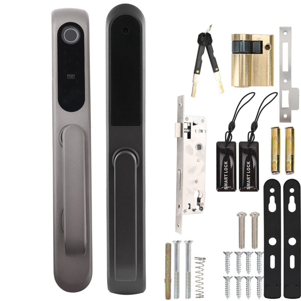 High Security Smart Deadbolt Featuring Fingerprint Recognition Touch Fingerprint Algorithm Biometric Door Lock With Key Opening Emergency Mechanical 9448483202107