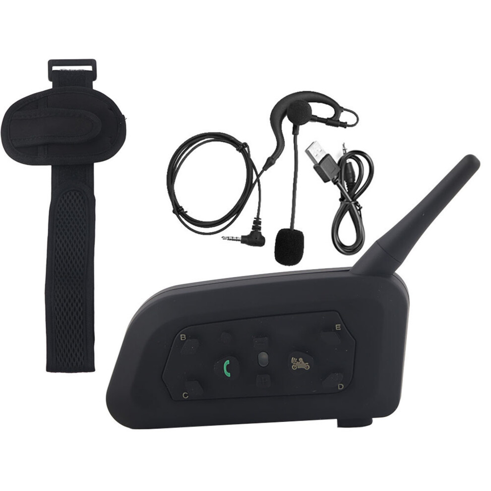 Noise Reduction Technology Bluetooth Intercom Headset For Helmets Hi Fi Stereo Music Hands Free Calling Two Way Communication Up To6riders Weather 9365509823040