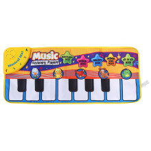 Tappetino musicale creativo per bambini con superficie tattile a forma di tastiera di pianoforte, dotato di 5 modalità interattive e realizzato in