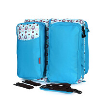 Multifunction Diaper Bag Backpack Waterproof Fabric Lightweight Breathable Mesh Back Padded Shoulder Straps Insulated Bottle Pocket Wipes Dispenser