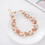 Conjunto de colar e brincos feminino Soumake2Pcs com pérolas sintéticas e strass. 8
