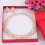 Conjunto de colar e brincos feminino Soumake2Pcs com pérolas sintéticas e strass. 4