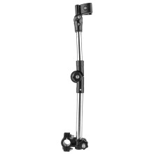 Adjustable Occlusion Height Umbrella Holder For Stroller Bike, 180 Adjustable Umbrella Holder Foldable Stainless Steel Mount With No Tools Required