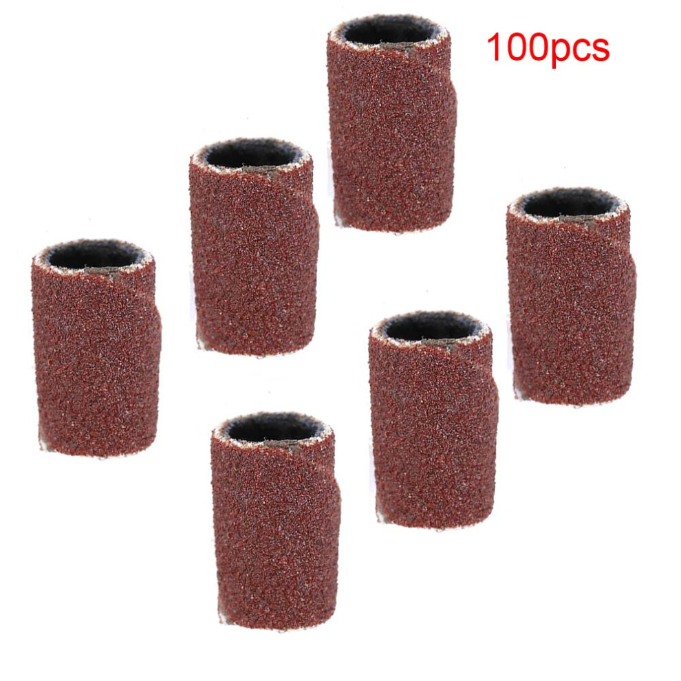 100pcs Nail Drill Sanding Band Pack