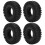 Pneus de borracha de 1,9 polegadas para crawler RC, ideais para terrenos difíceis. Rodas fortes e duráveis para Axial SCX10III90046D90D110 e Tamiya 1