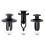 Car Body Trim Clips Plastic Nylon 50 pcs 3