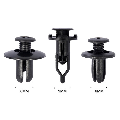 Car Body Trim Clips Plastic Nylon 50 pcs 2