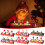 Σετ Μίνι Χριστουγεννιάτικα Κεριά: Χιονάνθρωποι, Άγιος Βασίλης, Δέντρα – 14x7x5εκ., 3