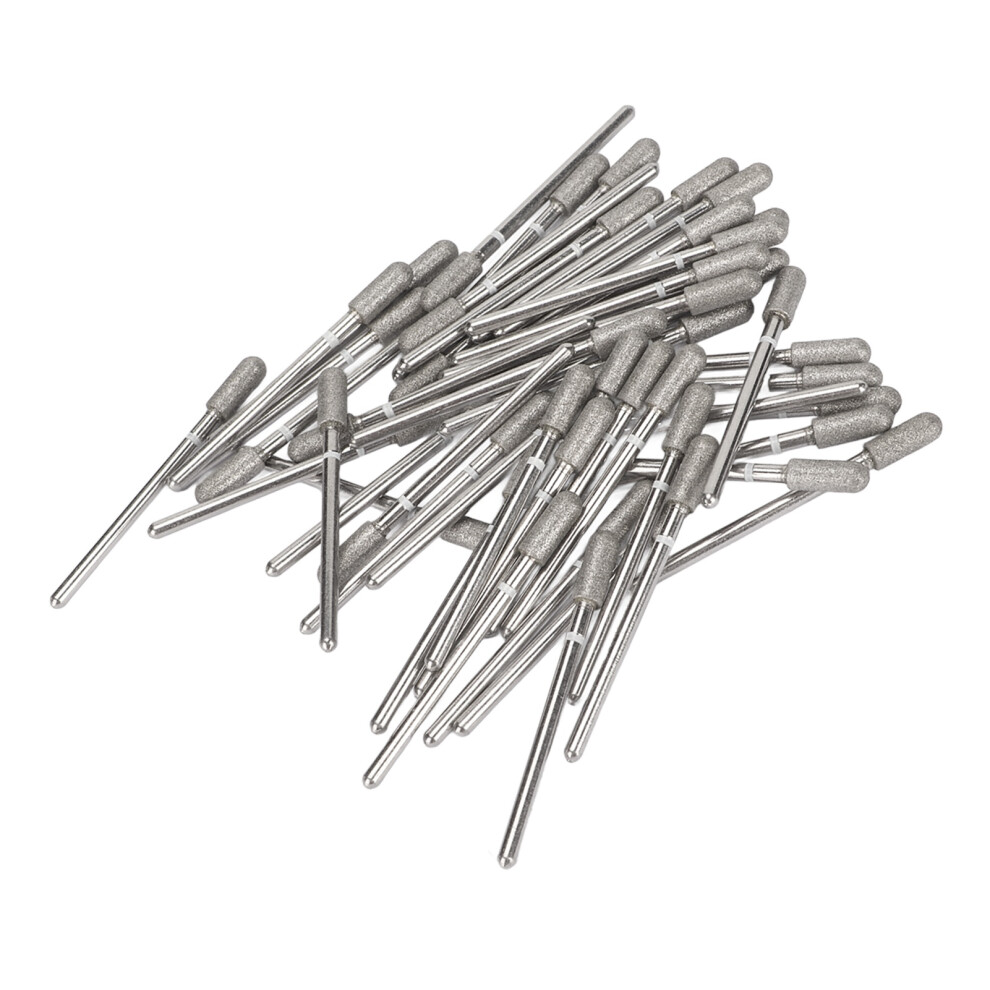50pcs Diamond Sand Nail Drill Bits for Acrylic Gel Removal & Polishing