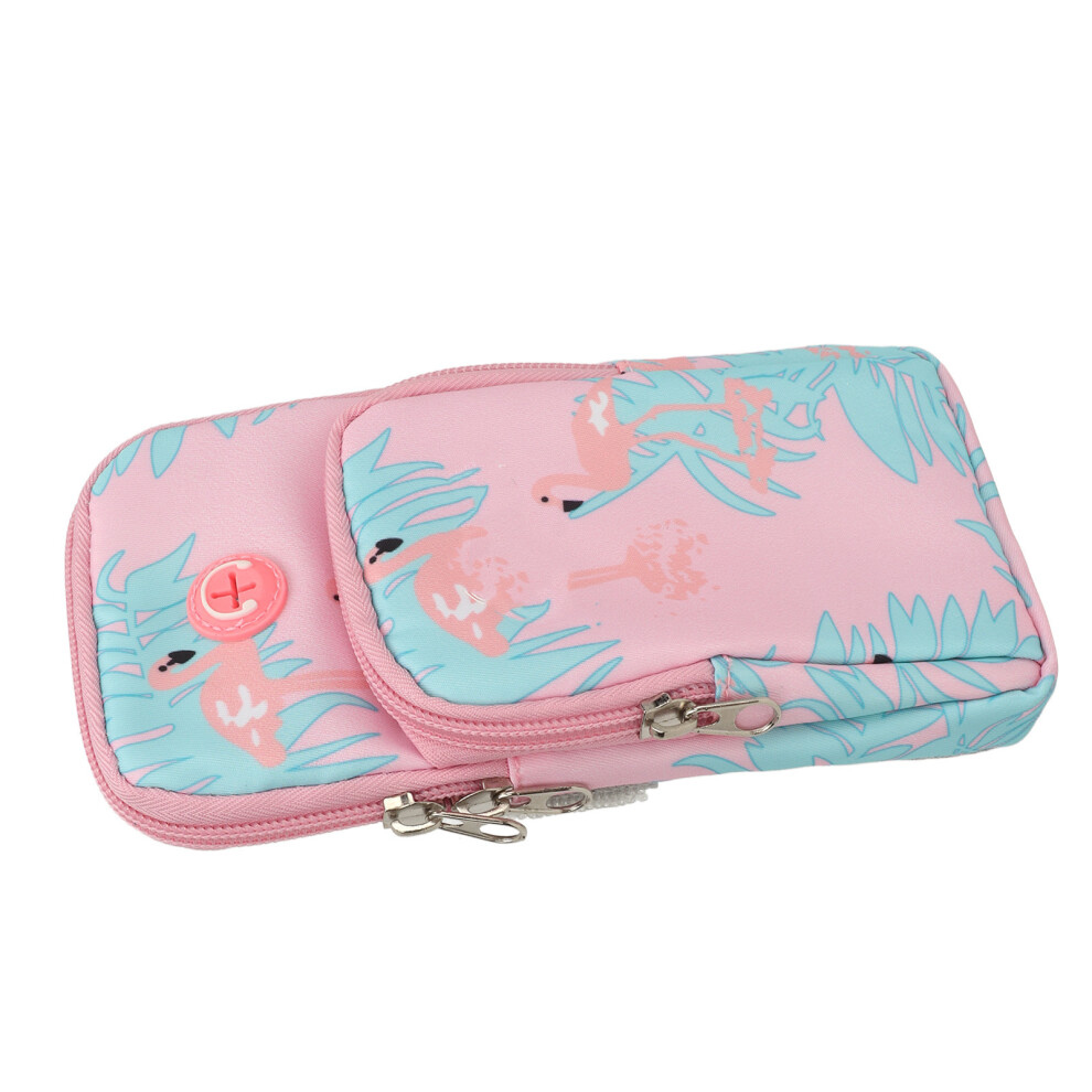 Lightweight Nylon Sport Arm Bag 19X10x2.8cm For Running & Fitness Pink 7891387447457