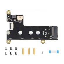X1001 M.2 NVMe SSD-Erweiterungskarte für Raspberry Pi 5 PCIE auf M.2 NVME SSD 2280 2242 2230 Adapter