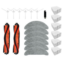 Pour Xclea H30/H40/ Robot Aspirateur Brosse LatéRale Principale Tissus de Vadrouille Sacs à PoussièRe Accessoires PièCes de Rechange