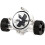 G1/4 Inch Flow Indicator,Clear Main Body,Black Blade,Matte Black Pc Computer Water Cooling System Flow Meter Indicator 1