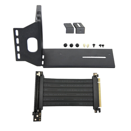 GPU Stand Image Card Vertical Holder with PCI Express Extension Cable Fixed GPU PCI-E Built-in Vertical Bracket
