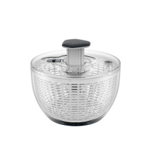Secador de Lechuga Giratorio para Ensalada Secador de Verduras de FáCil Prensado con 1 Mano Mezclador de Ensalada para Verduras, Hierbas, Bayas