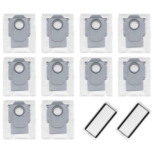 Q Revo Vacuum Bags for Q Revo, P10 Vacuum Cleaner, Replacements Parts 10 Dust Bags and 2 Filter