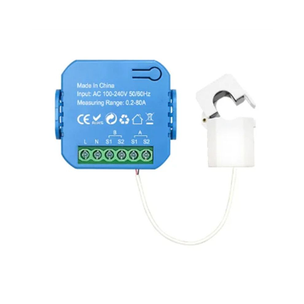 Tuya Zigbee Meter Bidirectional With Current Transformer Clamp App Monitor Power 80A(1Ct) 4714149345262