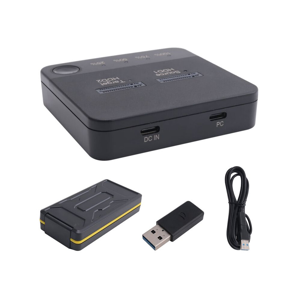 M.2 Duplicator M.2 Dual Bay Ssd Enclosure External Hard Disk Docking Station With Clone For M2 Hdd Ssd Reader 4712294086955