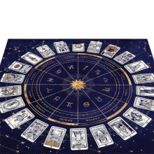 Tarot Card Tablecloth, Fortune Telling Card Mat, Board Game Cloth Mat, Board Game Decoration Tableclot F
