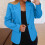Women's Blazer Professional Long Sleeve Tailored Fit 2