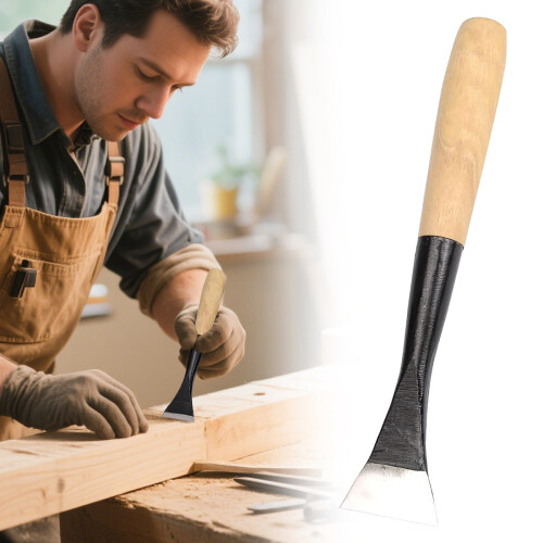 Woodworking Flat Chisel Set - Hardwood Handle Engraving Tools with Multiple Sizes for Professional Wood Carving 1