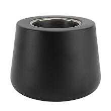 Portable Black Tabletop Fire Pit Bowl, 13.5x13.5x10cm, Smokeless Indoor Outdoor