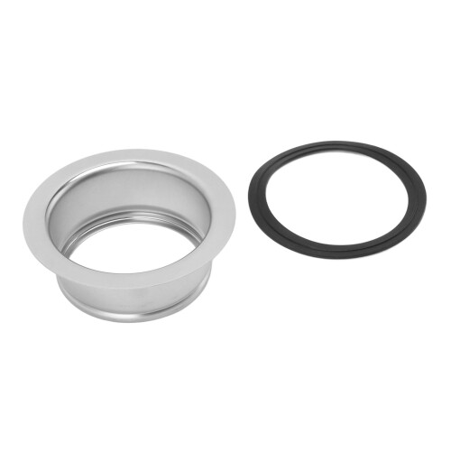 Extended Sink Flange for Garbage Disposal – Stainless 1