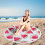 AuroraX Round Boho Beach Blanket 60x60 Inch 3