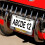 Abstract Art License Plate Frames Grey Yellow Stainless 5