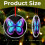 Butterfly Ornament Purple Blue Floral 2025 2