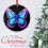 Butterfly Ornament Purple Blue Floral 2025 3