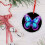 Butterfly Ornament Purple Blue Floral 2025 8