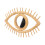 Rattan Eye Wall Mirror, Natural Woven Decorative Mirror 2